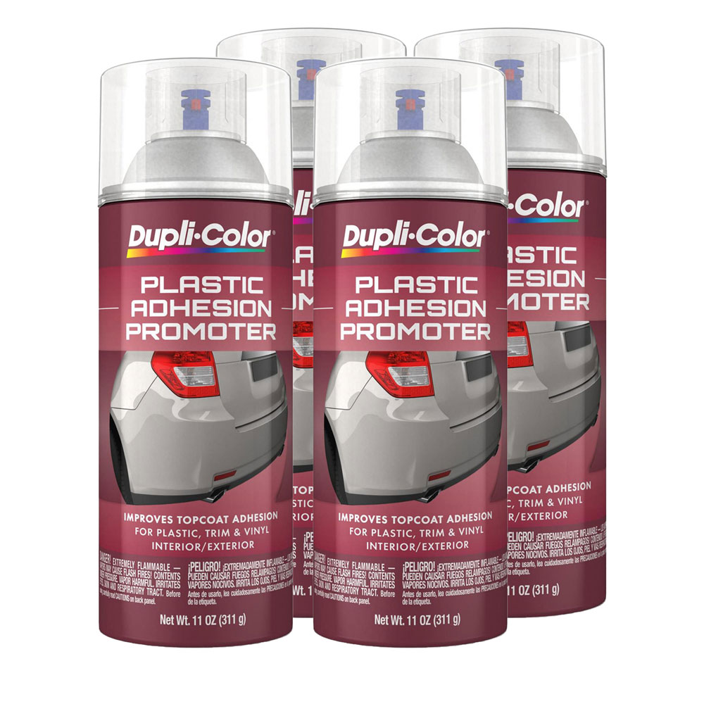 Duplicolor CP199 (4-Pack) Plastic Adhesion Promoter / Primer Clear, 11oz Aerosol