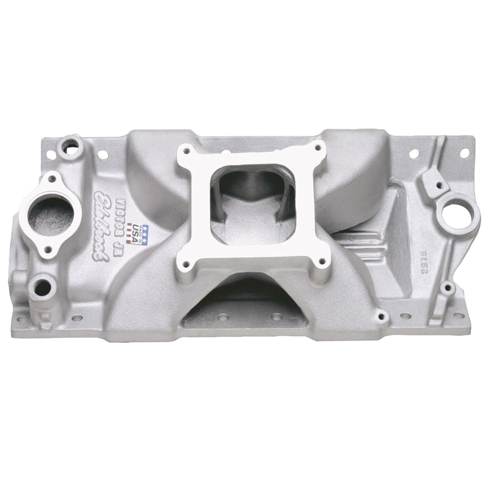 Edelbrock Intake Manifold 2975; Victor Jr., 4150 Flange, 3500-8000 for SBC