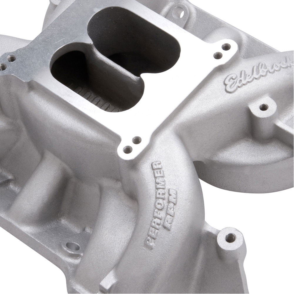 Edelbrock Intake Manifold 7193; Performer RPM Dual Plane for Chrysler 413-440 RB