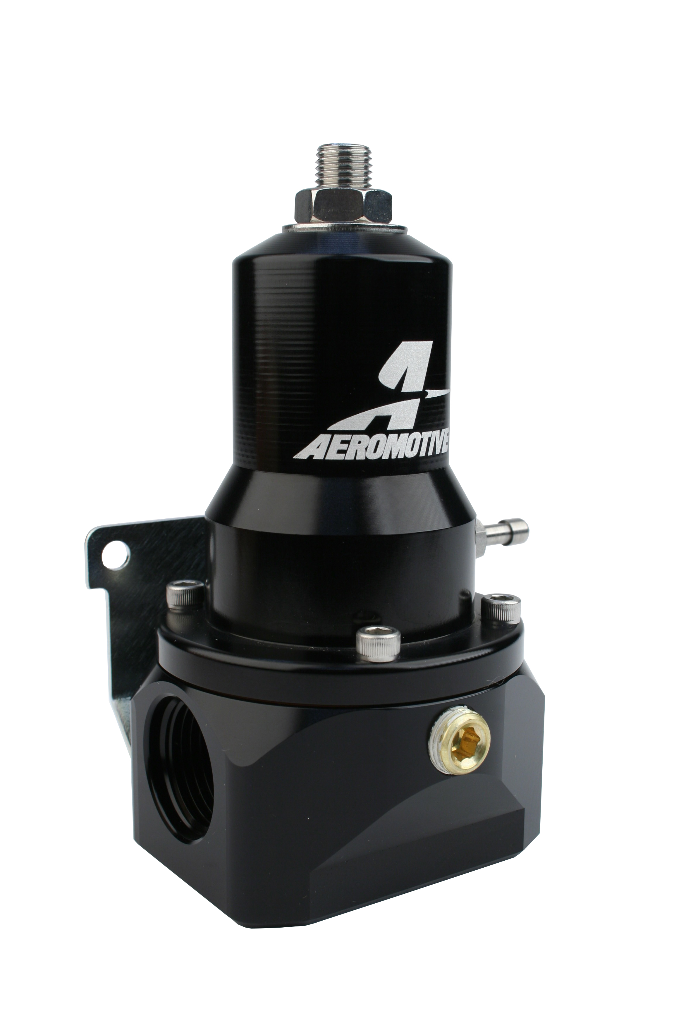 Aeromotive Fuel Pressure Regulator w Gauge 13134; Pro-Series 30-120 PSI ...