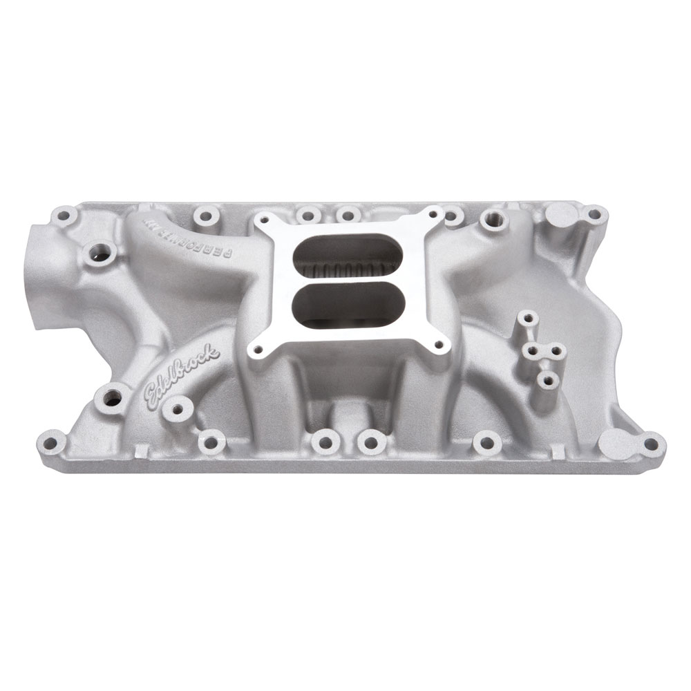 Edelbrock Intake Manifold 7181; Performer RPM Satin Aluminum for 351W SBF