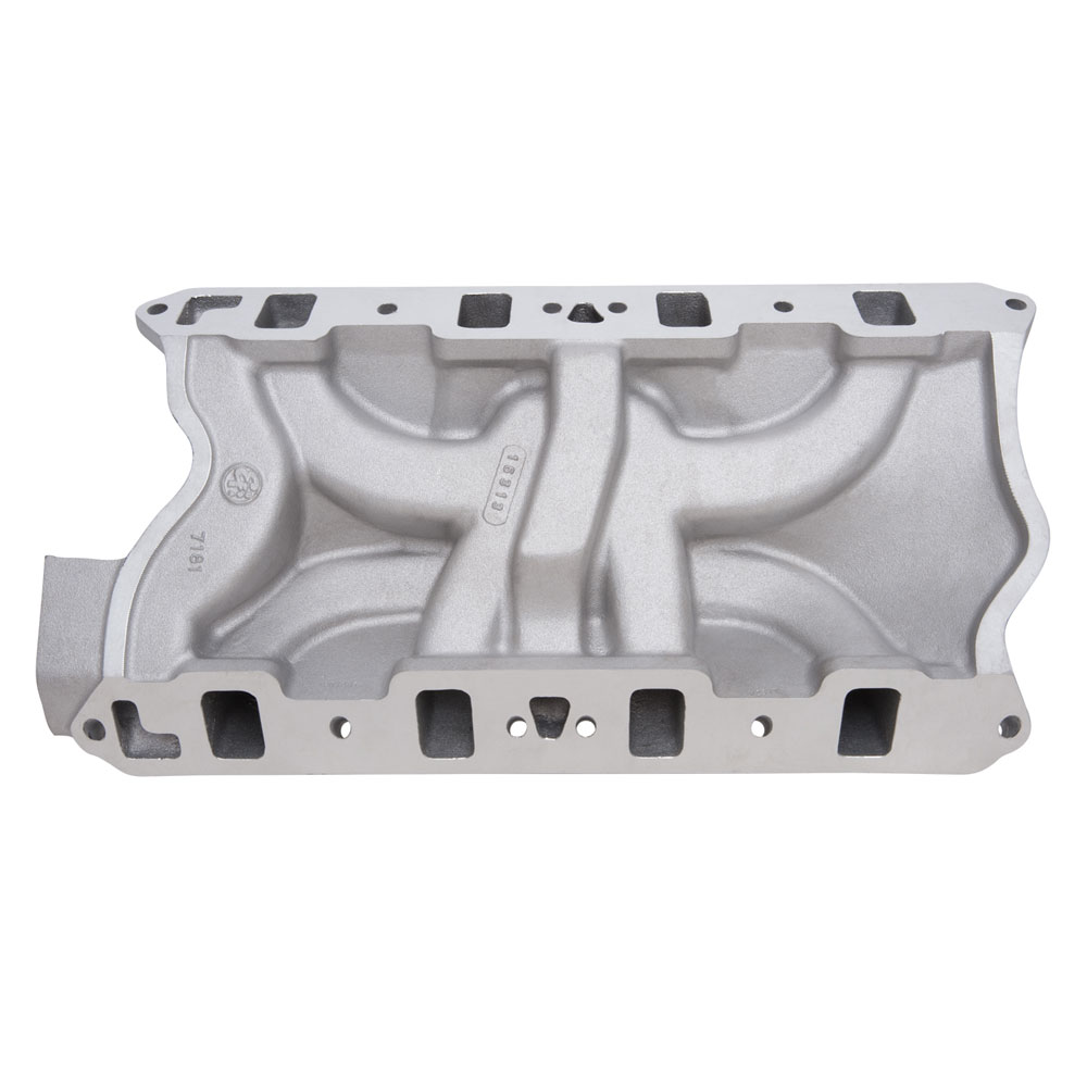 Edelbrock Intake Manifold 7181; Performer RPM Satin Aluminum for 351W SBF