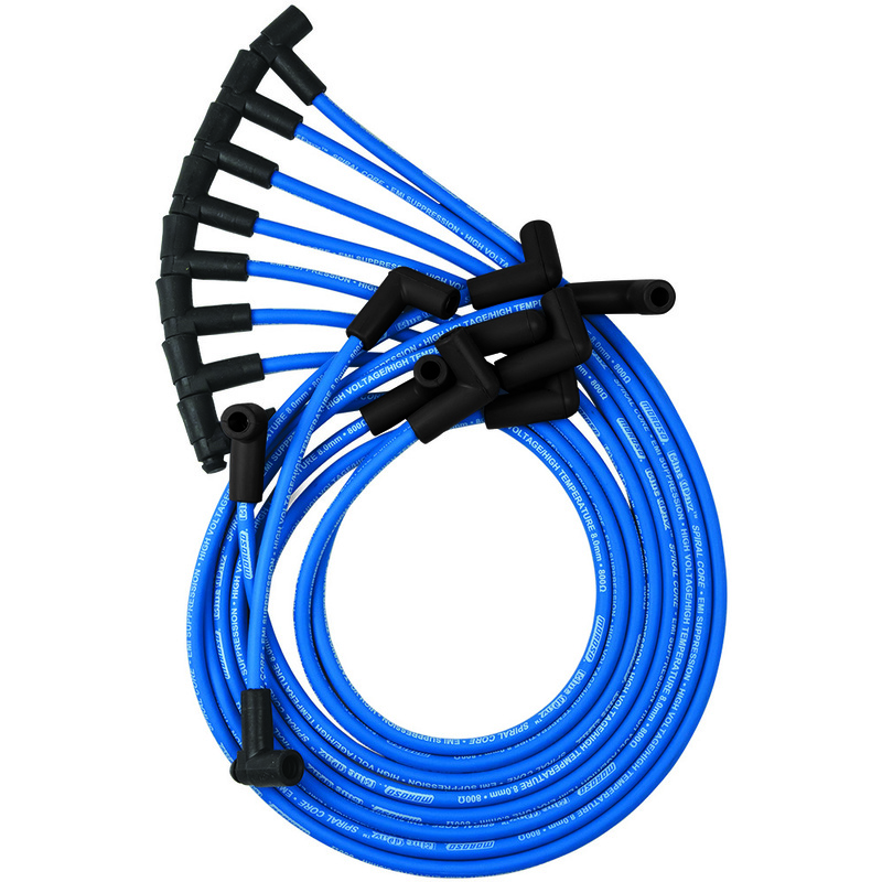 Moroso Blue Max Spark Plug Wire Set Spiral Core 8 Mm Blue SBC P/N 72540 ...