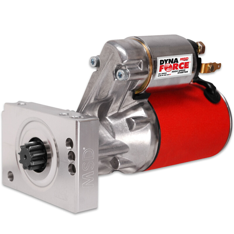 MSD Starter Motor 50952; DynaForce High Speed Red 153 or 168 tooth 3 ...