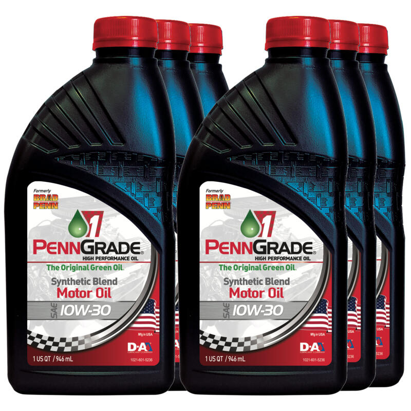 Brad Penn / PennGrade 1, 71506, Semi-Synthetic HP Engine Oil, 10W30, 6 Quarts