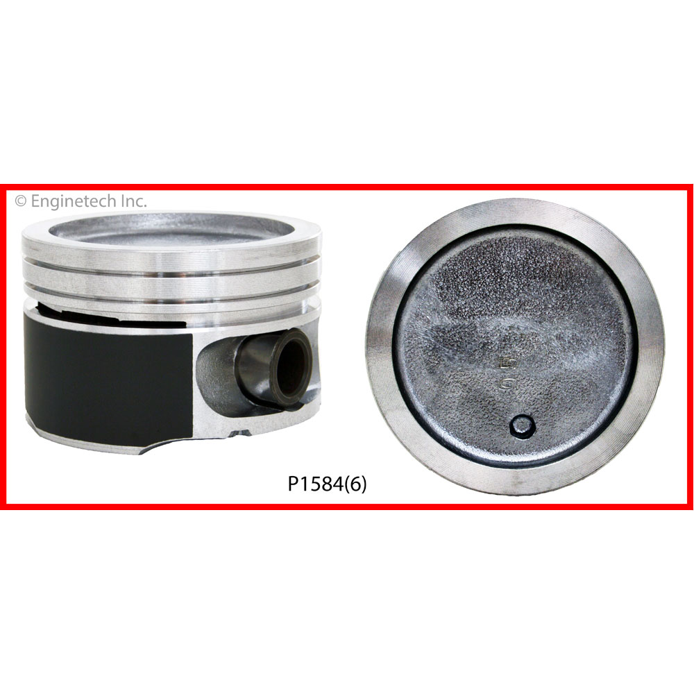 Enginetech Engine Piston Set P1584(6)100; 189.00mm Bore 707473050616| eBay