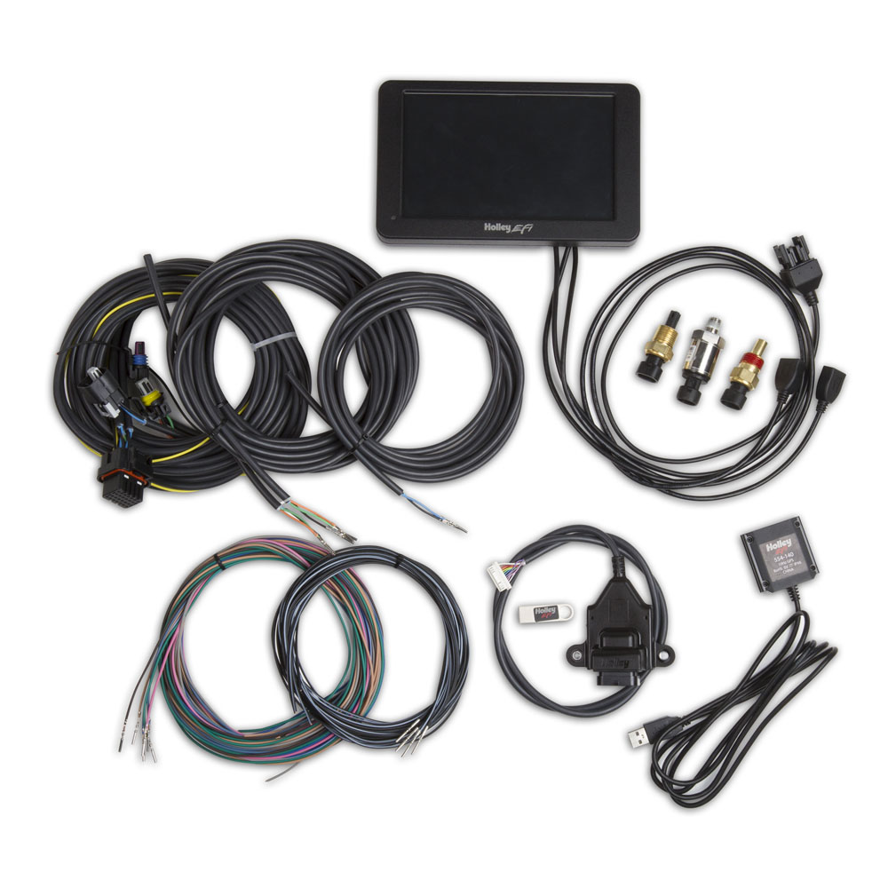 Holley Electronic Gauge 553-109; 7 in. Standalone Digital Dash Kit, Customizable