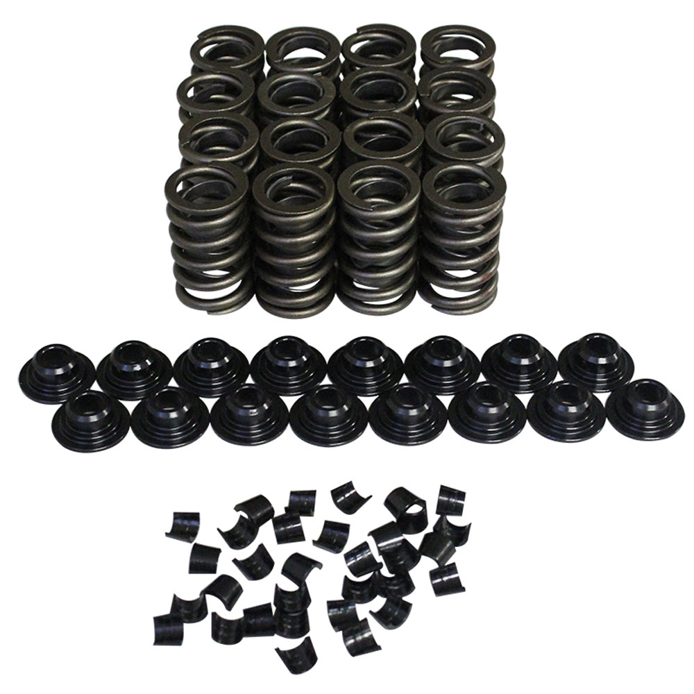 Howards Valve Spring Kit 98214-K11; Single w/Damper 1.25 in. OD, 115lbs @ 1.7 in