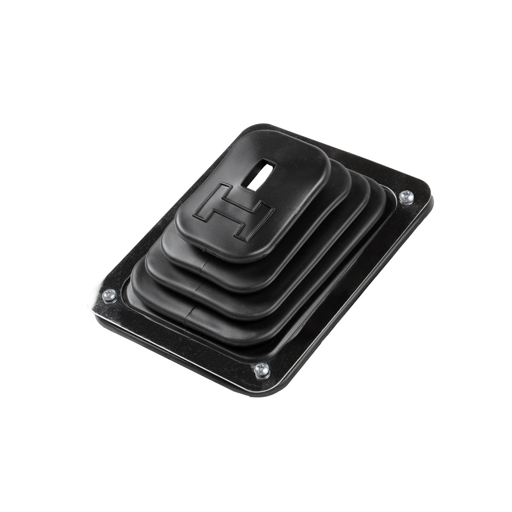 Hurst Manual Transmission Shift Boot 1144580; B-4 Rectangular Black Rubber