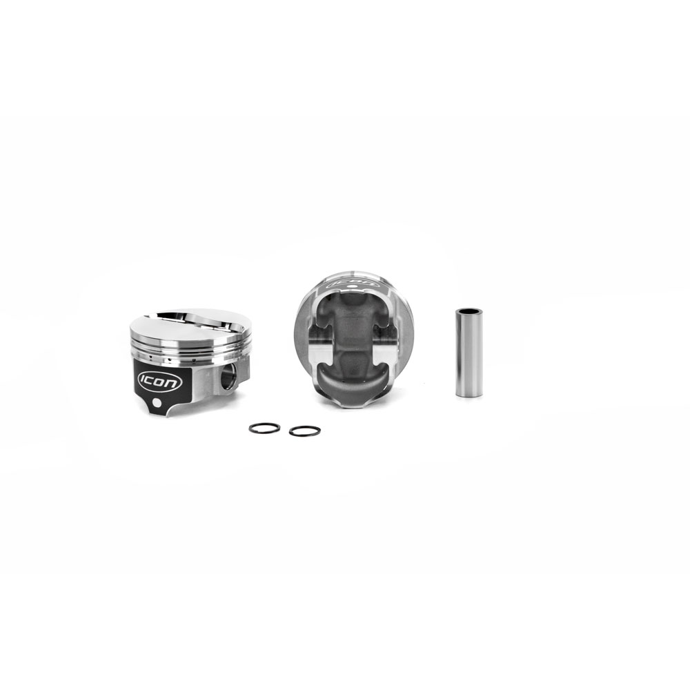 Icon Piston Engine Piston Set IC869.017; 7.5cc Flat Top for Ford 452 FE ...