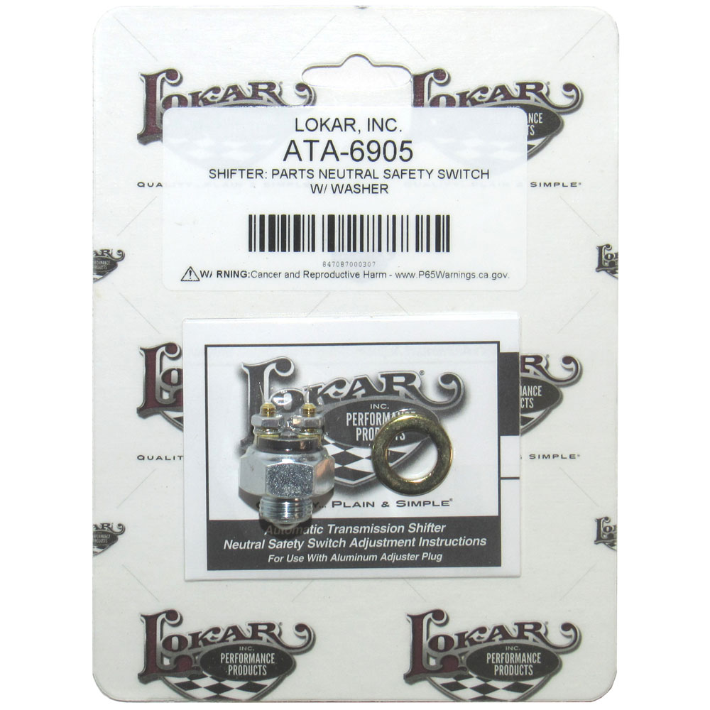 Lokar Neutral Safety Switch ATA-6905; Replacement Switch Threaded for Lokar