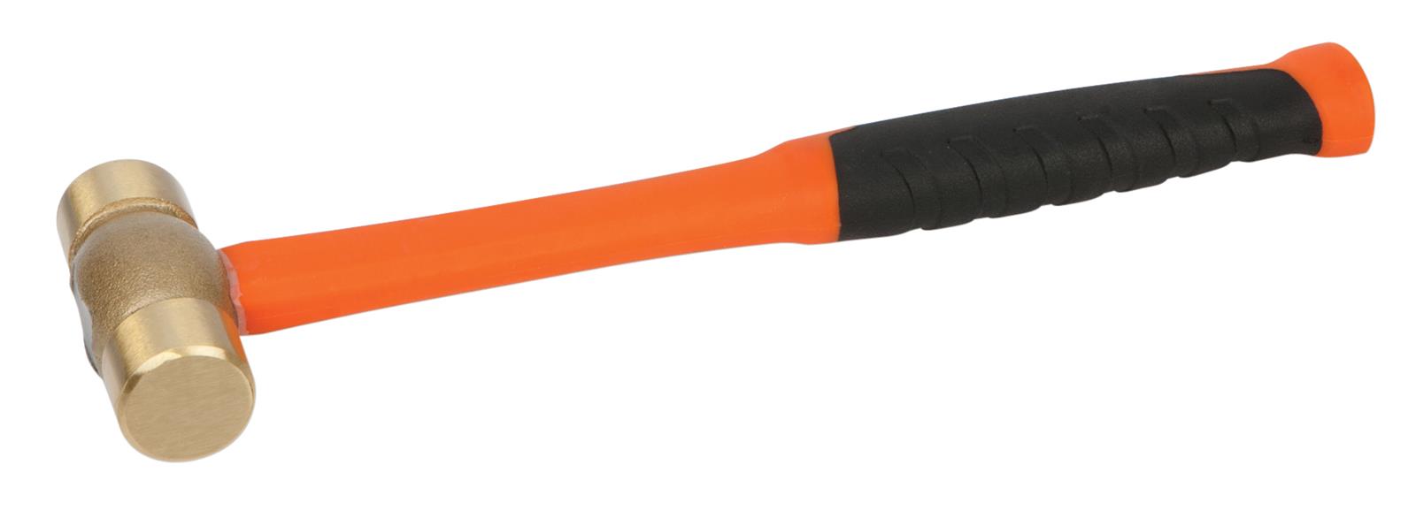 Performance Tool Hammer W1137; Brass Hammer, 1lb, Fiberglass Handle